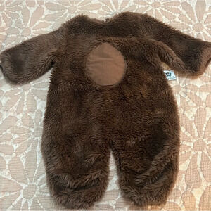 Tom Arma Signature Collection Dark Brown Teddy Bear Onesie. Size 12-18 Months.